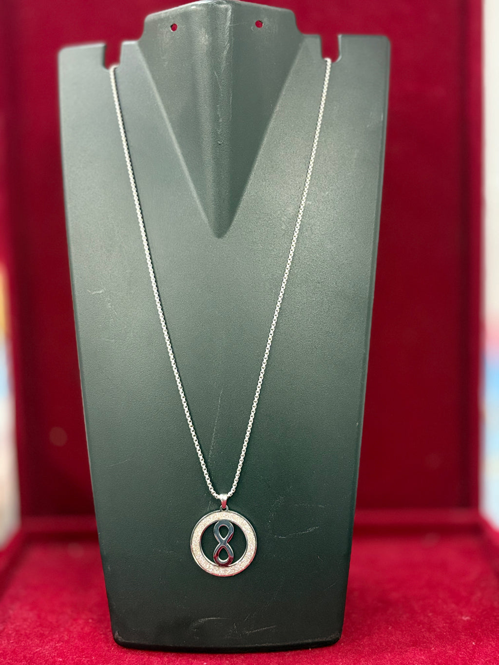 Stainless Steel Bar Pendant Necklace