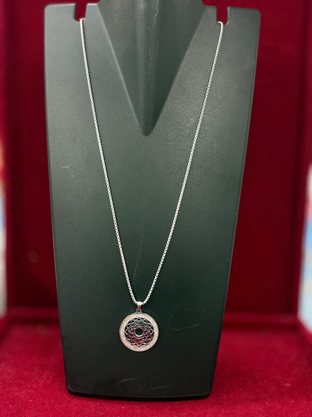 Stainless Steel Bar Pendant Necklace