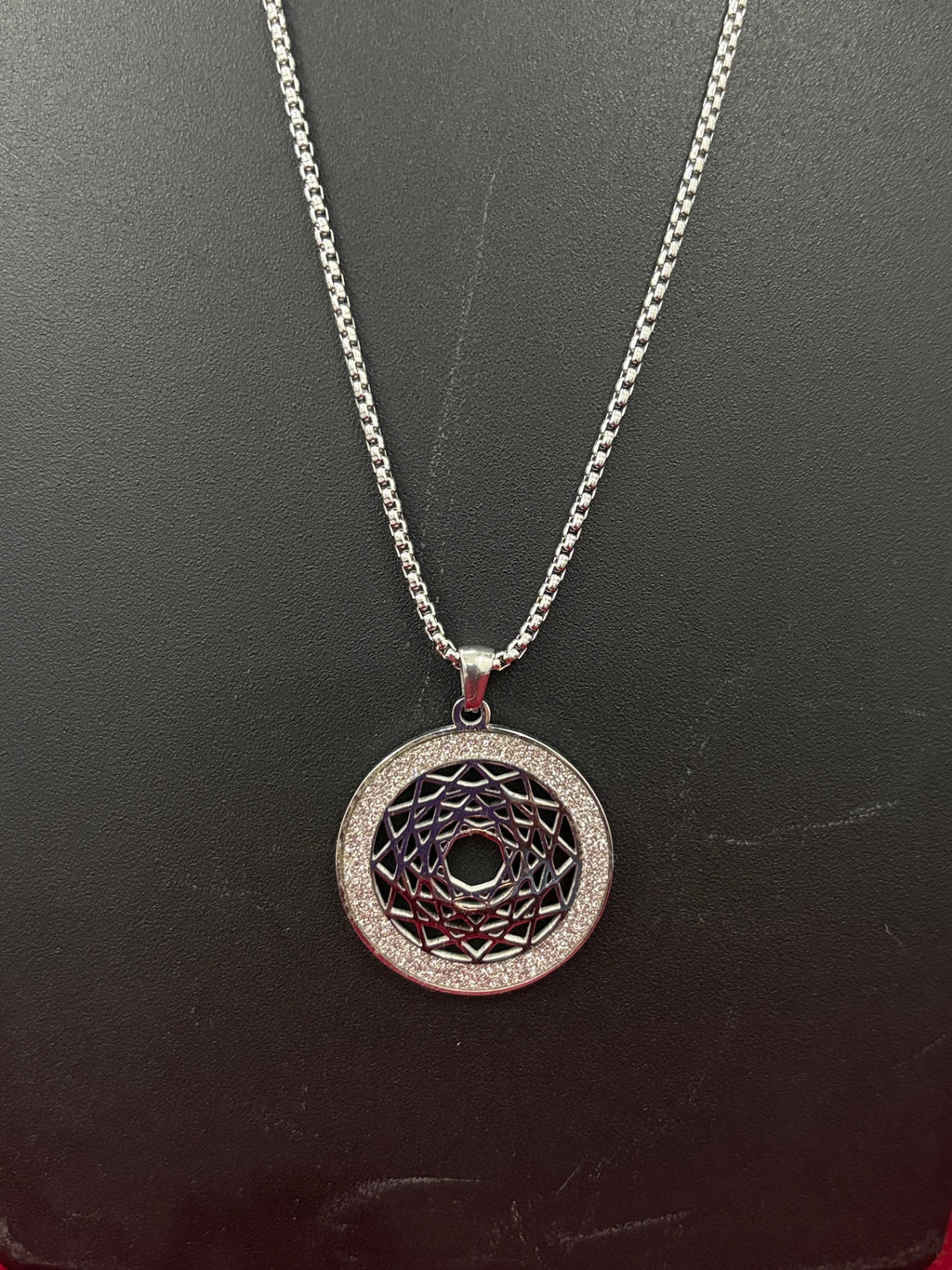 Stainless Steel Bar Pendant Necklace