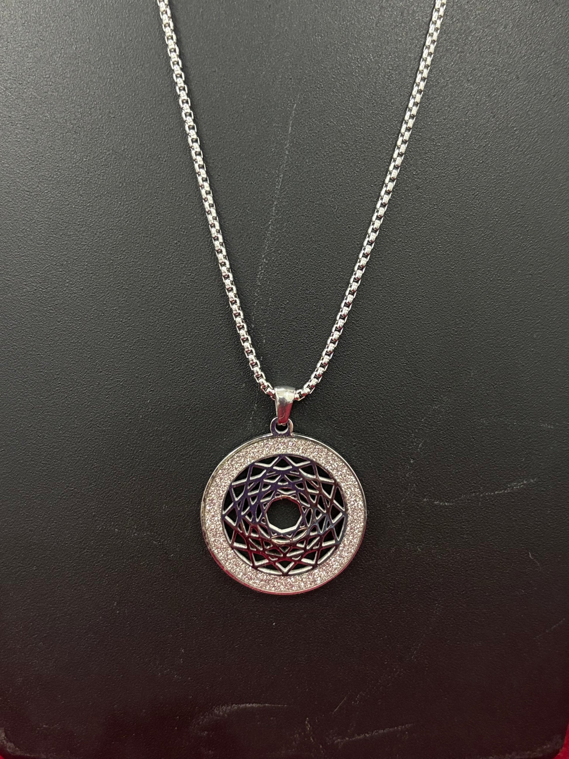 Stainless Steel Bar Pendant Necklace