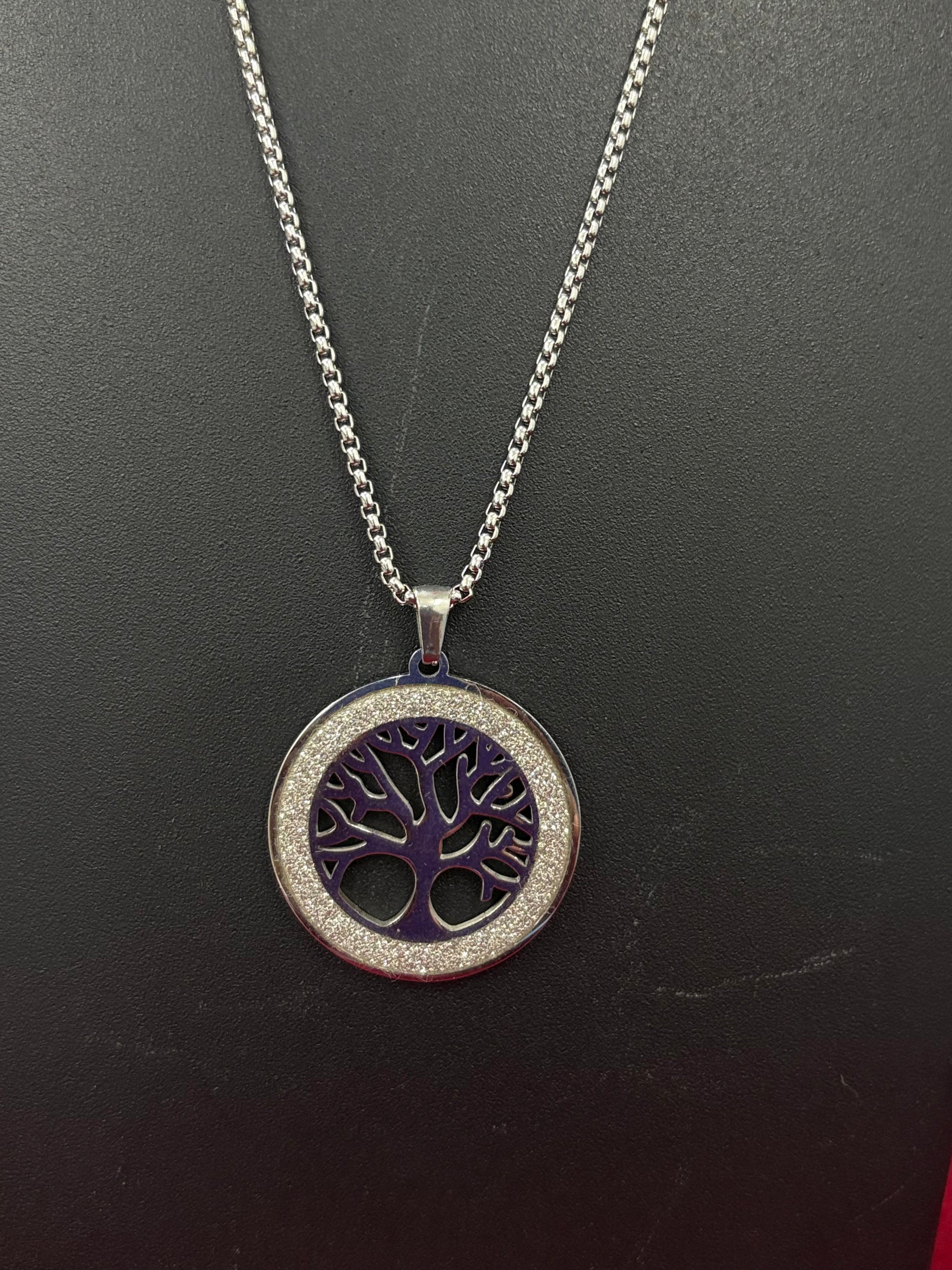 Stainless Steel Bar Pendant Necklace