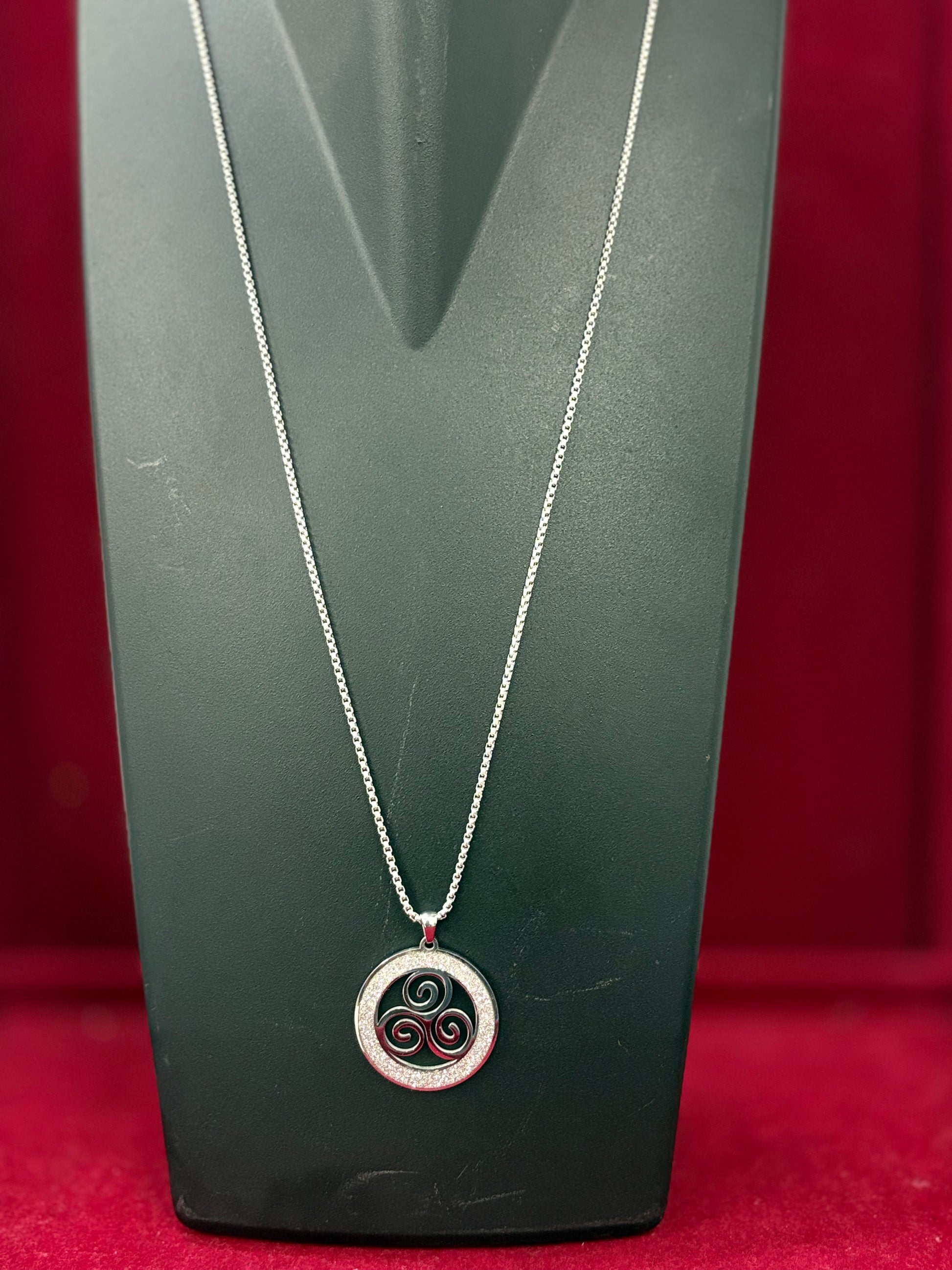 Stainless Steel Bar Pendant Necklace