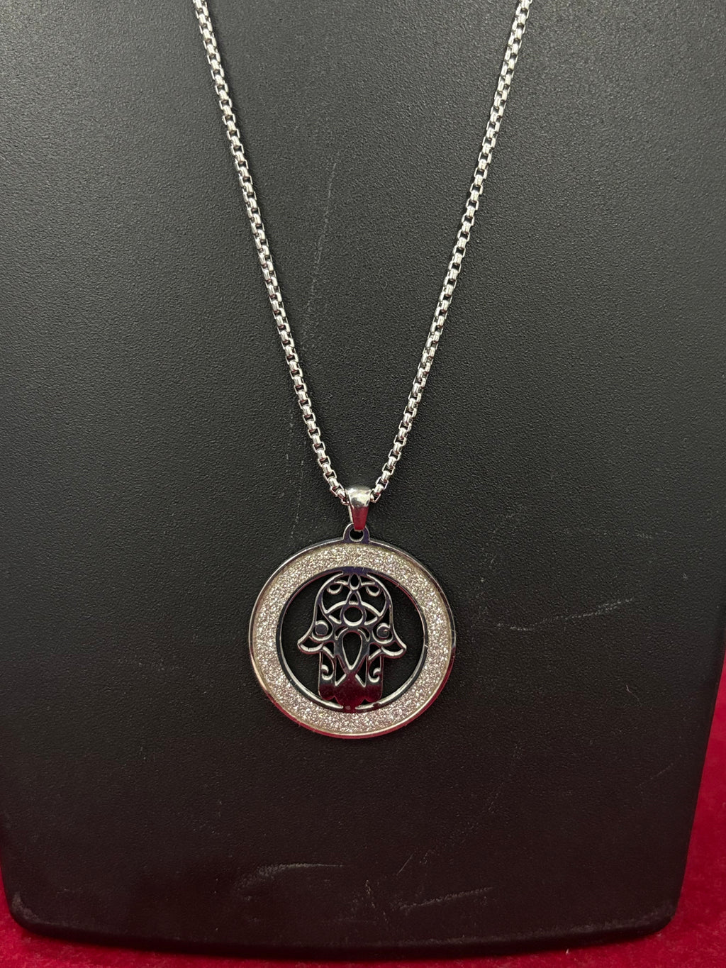 Stainless Steel Bar Pendant Necklace