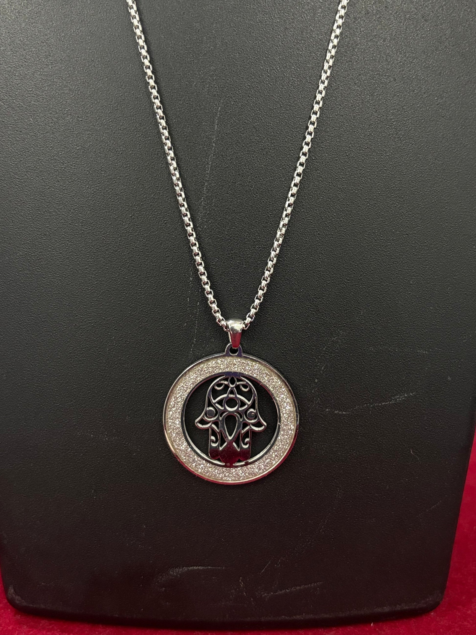 Stainless Steel Bar Pendant Necklace