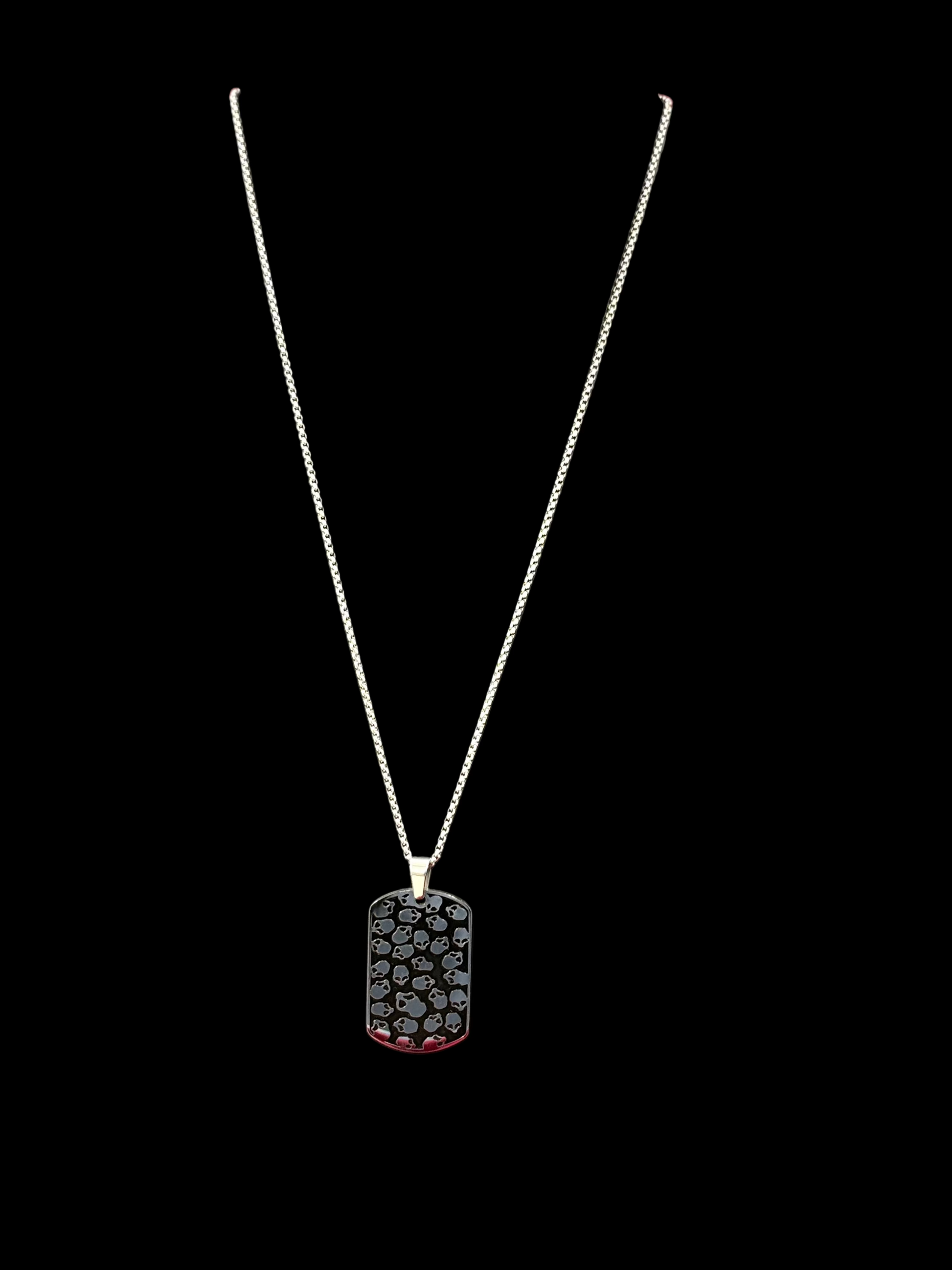 Bold Stainless Steel Shield Pendant Chain for Men