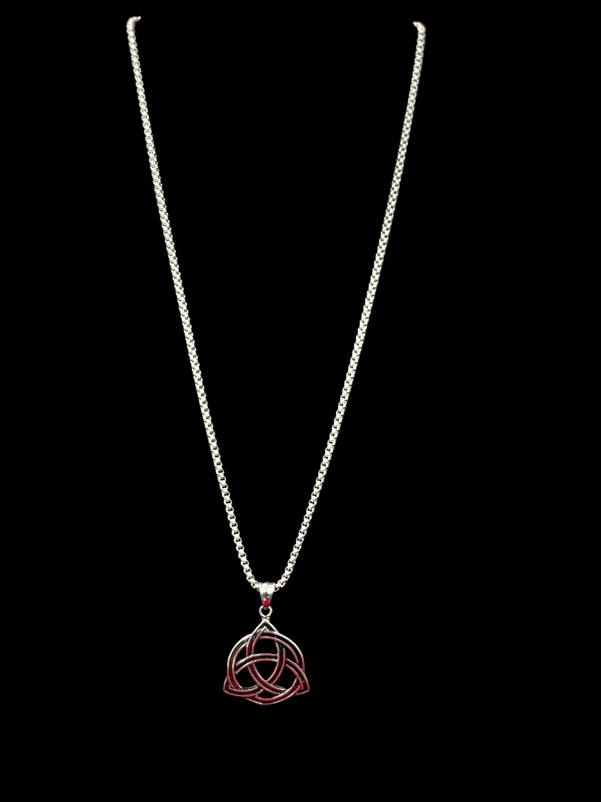 Bold Stainless Steel Shield Pendant Chain for Men