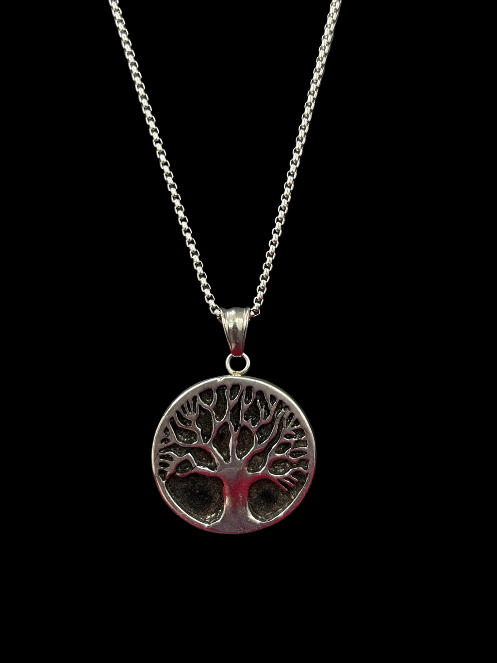 Bold Stainless Steel Shield Pendant Chain for Men