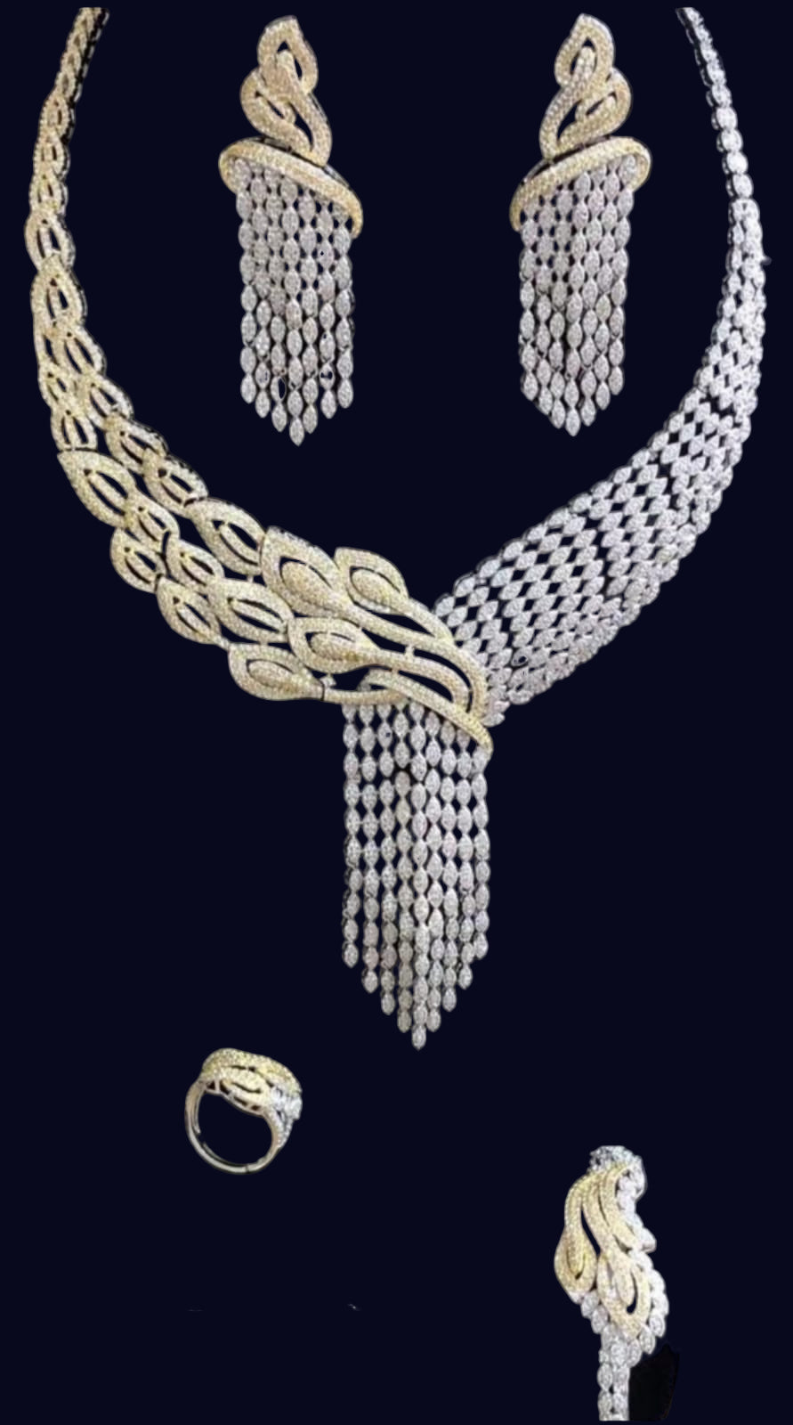 Cascade Diamond Necklace Set