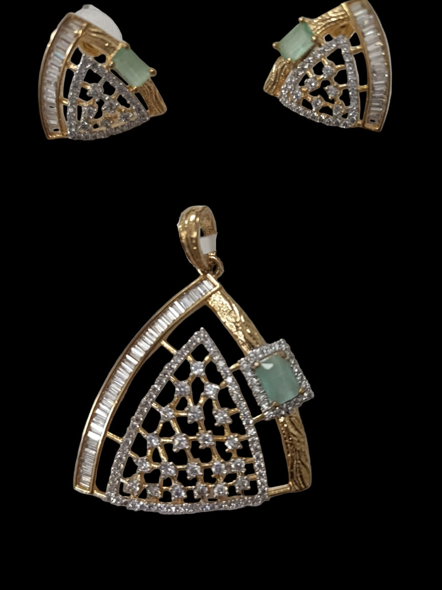 Modern Fan-Shaped Pendant Set