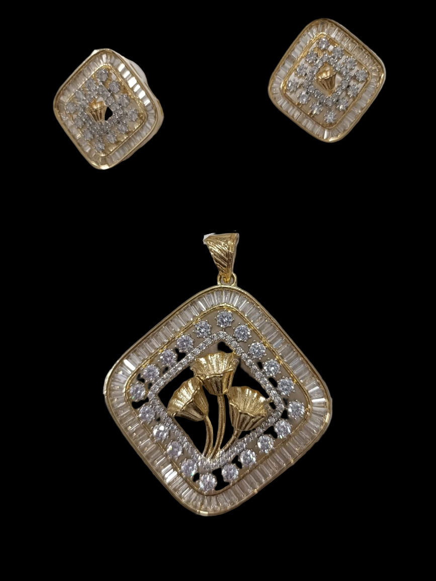 Elegant Floral Pendant Set