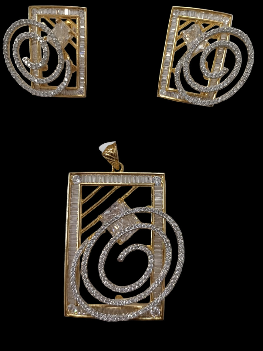 Spiral Radiance Pendant Set
